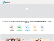Tablet Screenshot of brandshield.com